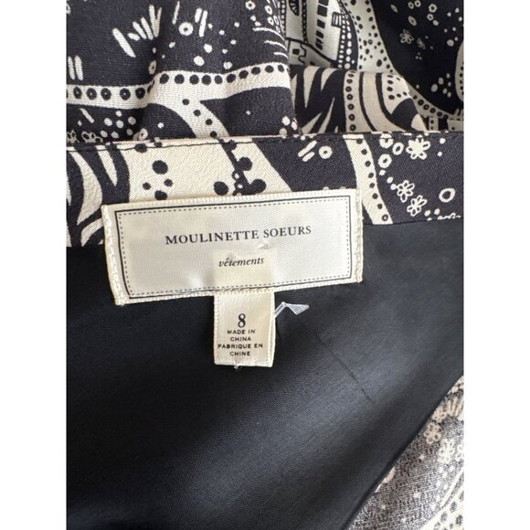 Anthropologie Moulinette Soeurs Swirling Villages Dress size 8 womens - Picture 4 of 6